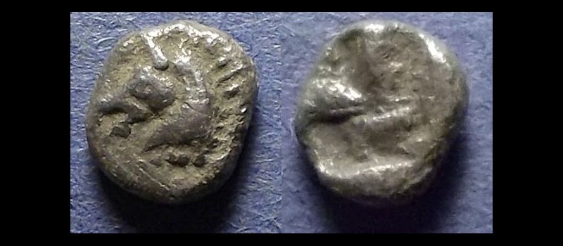 Гемиобол, Иония, (возможно, г. Кима, Эолис), 600-550 гг. до н.э.