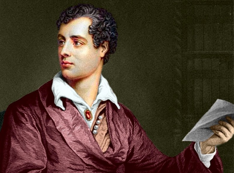 Поэт лорд Джордж Байрон. Портрет 1813 г.