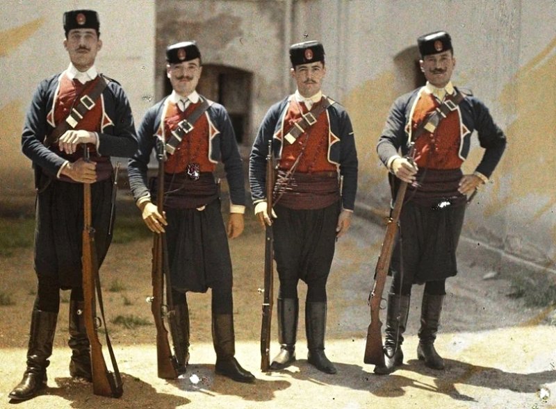 Греческие жандармы в 1913 г.