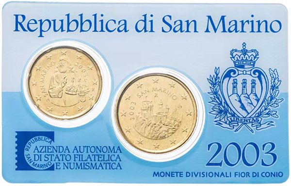 Набор из двух монет 2003 года