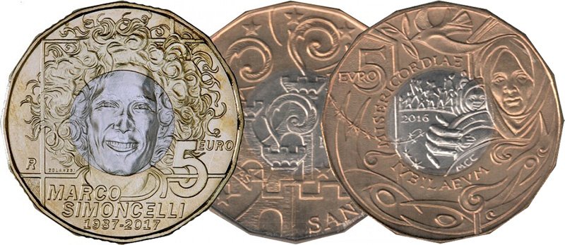 Коллекционный биметалл Сан-Марино