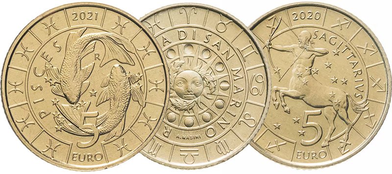 Монеты Сан-Марино «Знаки Зодиака»