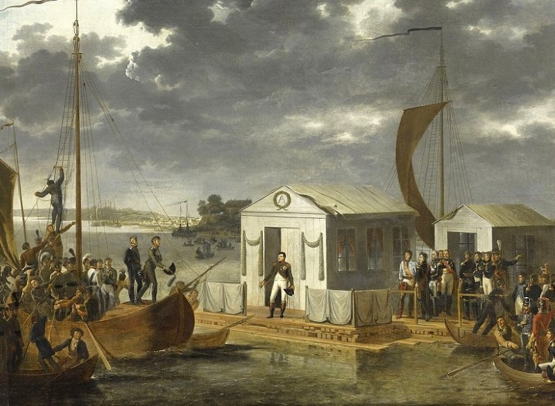 Встреча императоров на Немане. Картина 1808 г.
