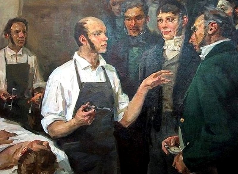 Пирогов после операции. Картина 1950-х гг.