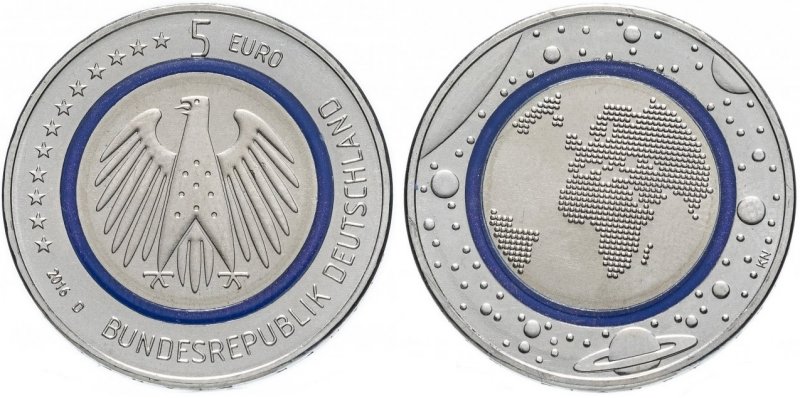 5 евро «Голубая планета Земля»