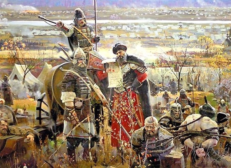 Стояние на Угре. Картина 2014 г.