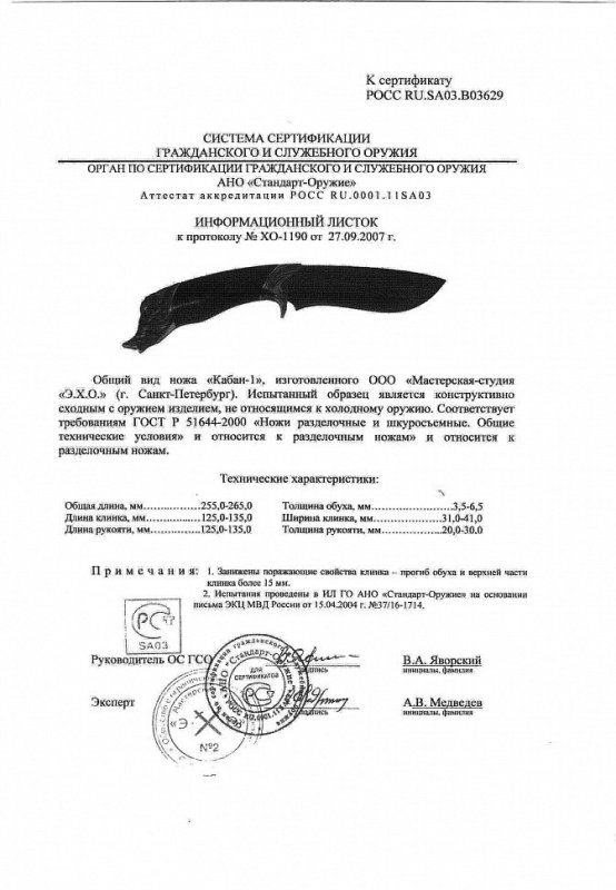 Нож нескладной Мастерской-студии ЭХО «Кабан-1»