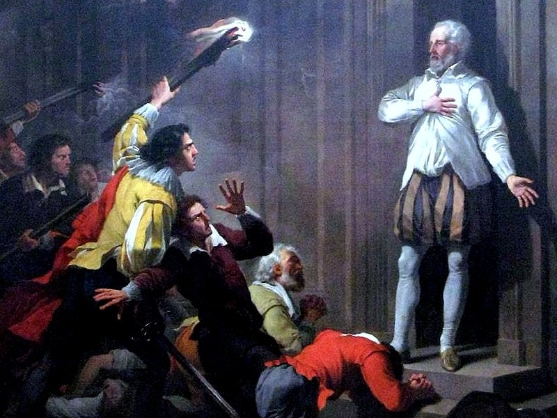 Убийство Колиньи в Варфоломеевскую ночь. Картина  1780 г.