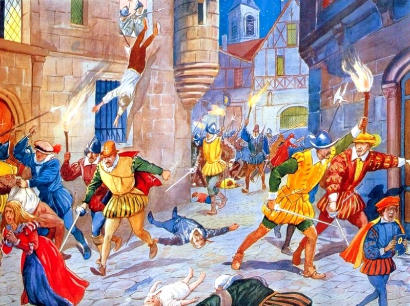 Варфоломеевская резня, современный рисунок