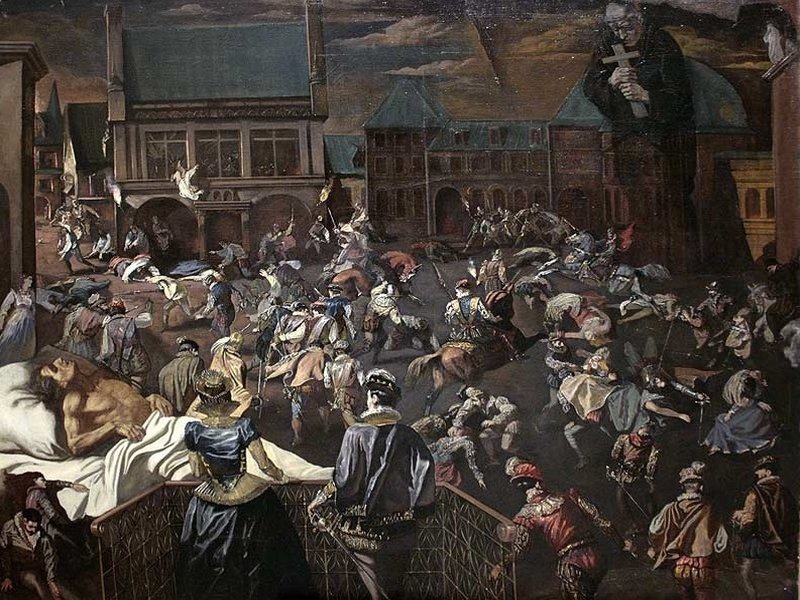 Варфоломеевская ночь, картина XVII в.