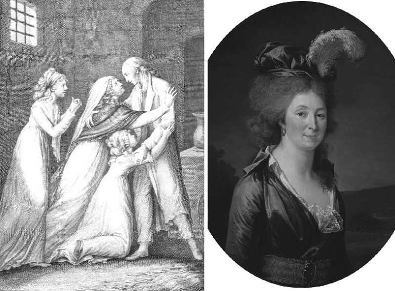 Встреча Лафайетов в тюрьме и портрет Мари 1790 г.