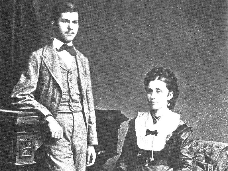 Зигмунд Фрейд с матерью, 1872 г.