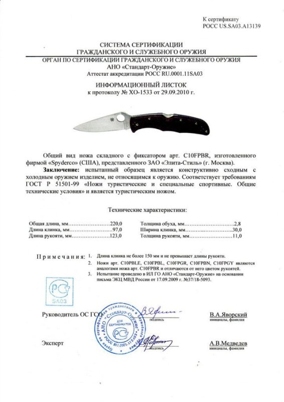 Spyderco C10FPBR (C10PBLE, C10FPGR, C10FPBN, C10FPGY)