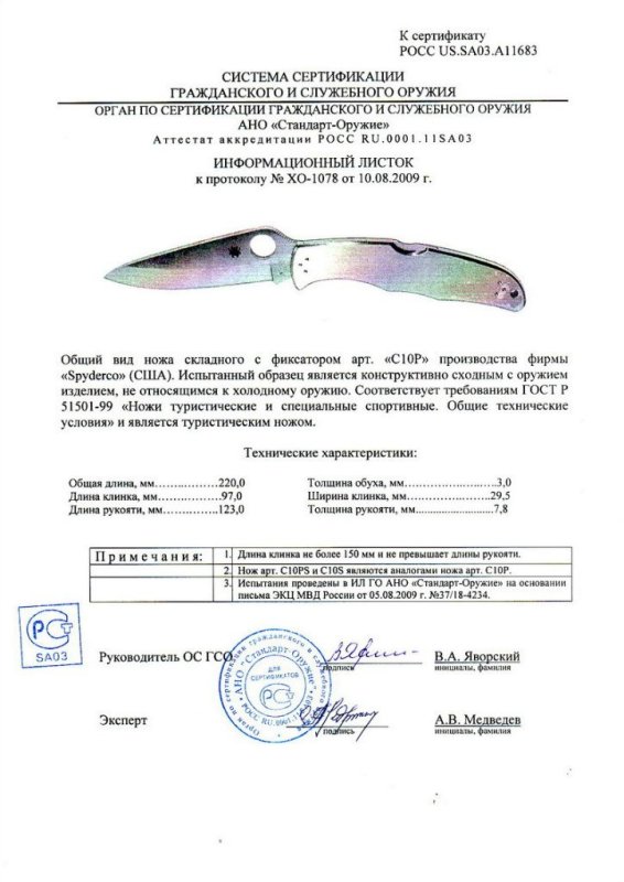 Spyderco C10P (C10PS, C10S)