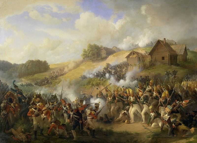 Сражение под Клястицами. Картина 1812 г.