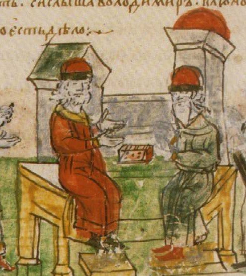 Беседа Владимира с греческим философом о христианстве. Радзивилловская летопись