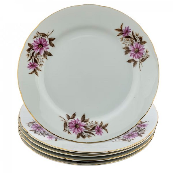 Набор из 5 тарелок с цветочным декором