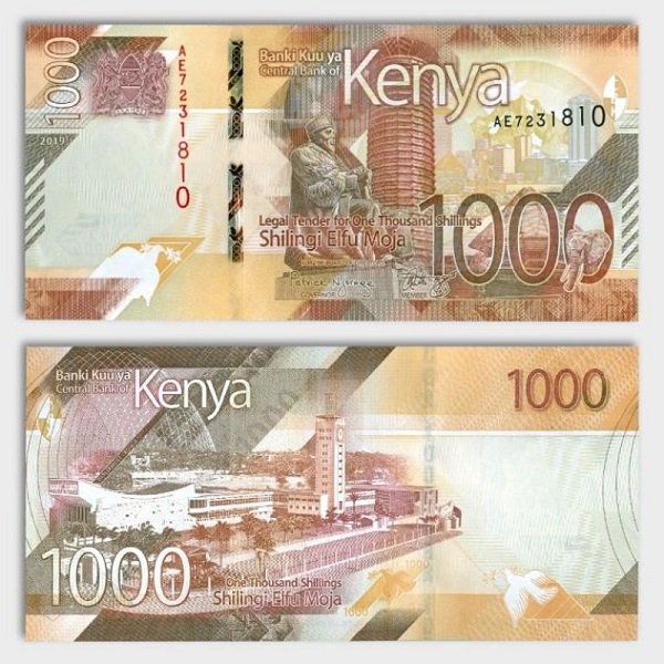 1000 шиллингов 2019 года, Кения