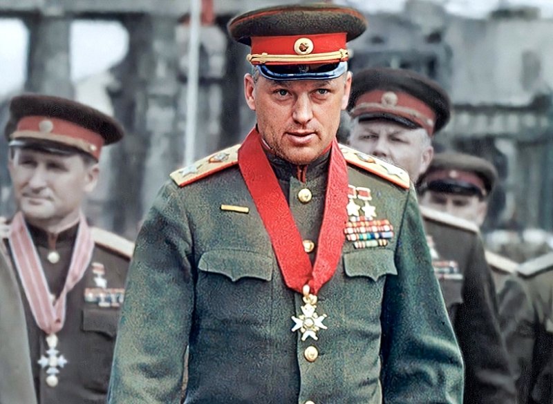 Рокоссовский в Берлине. Май 1945 г.