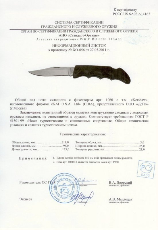 Kershaw 1060 (1060RT)