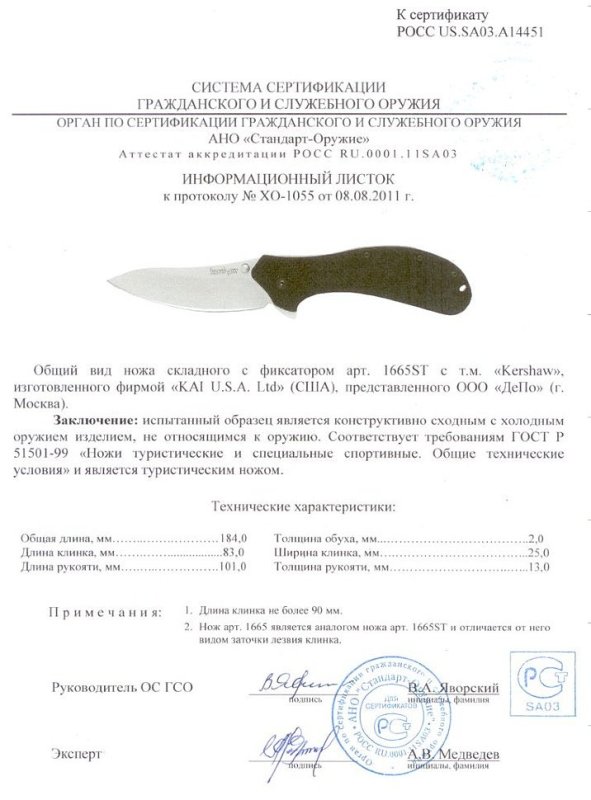 Kershaw 1665ST (1665)