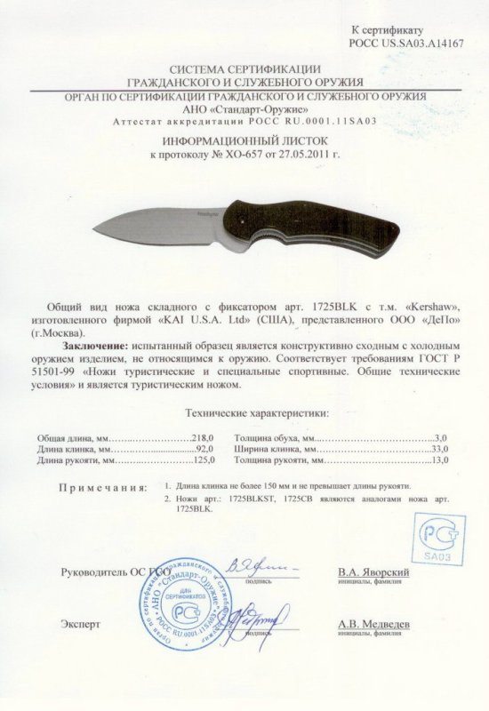 Kershaw 1725BLK (1725BLKST, 1725CB)