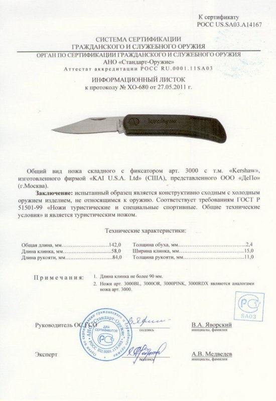 Kershaw 3000 (3000BL, 3000OR, 3000PINK, 3000RDX)