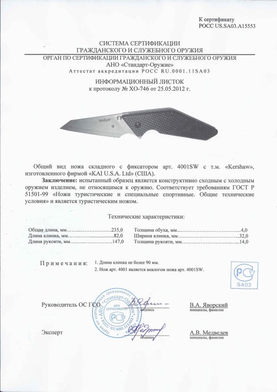 Kershaw 4001SW (4001)