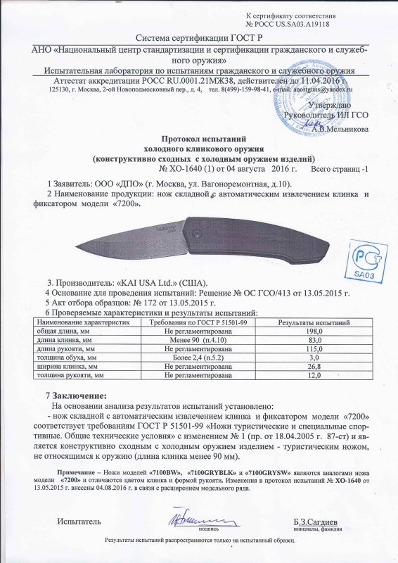 Kershaw 7200 (7100BW, 7100GRYBLK, 7100GRYSW)