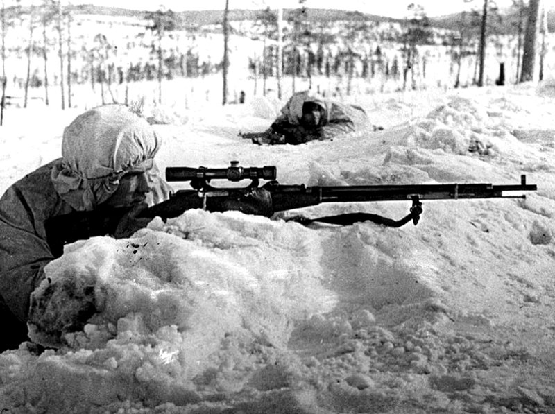 Советский снайпер в 1931 г.