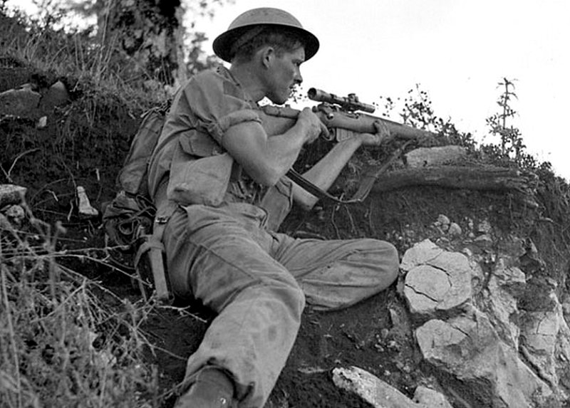 Канадский снайпер в 1944 г.