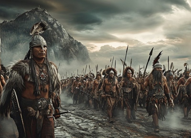 Войско варваров. Современная иллюстрация