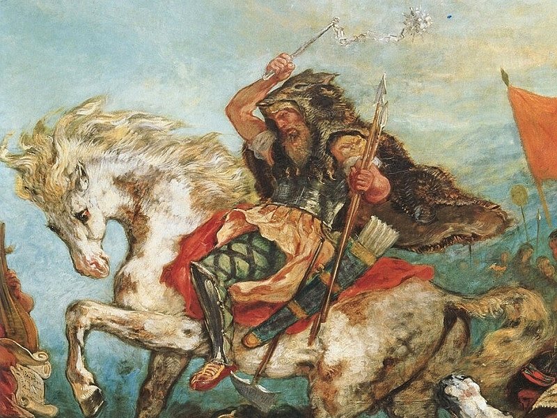 Вождь гуннов Атилла. Картина 1840 г.