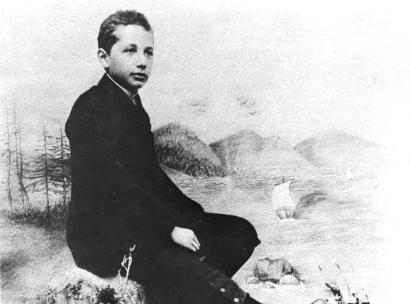 Эйнштейн в 14 лет, фото 1893 г.