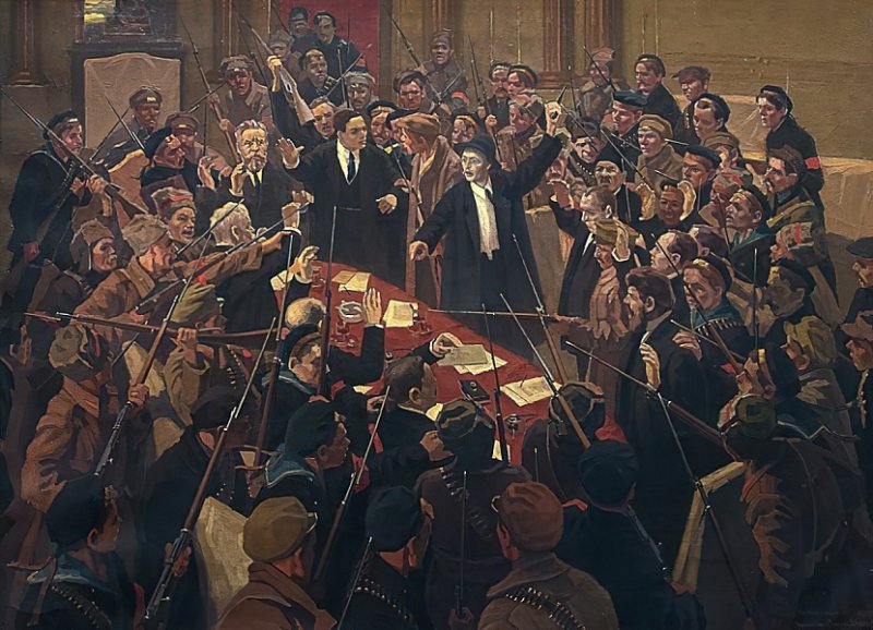 Большевики против Временного правительства. Картина 1936 г.