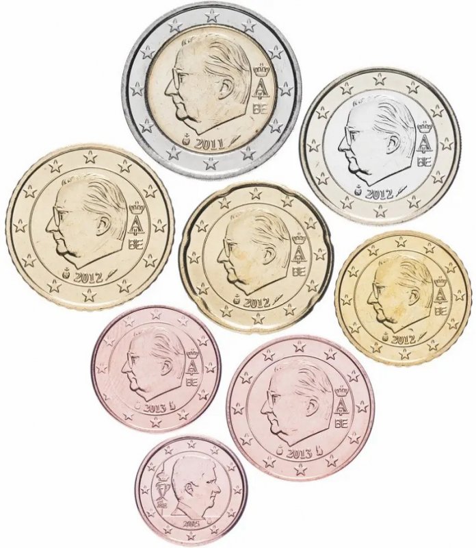 Монеты евро Бельгии третьего и четвёртого типа