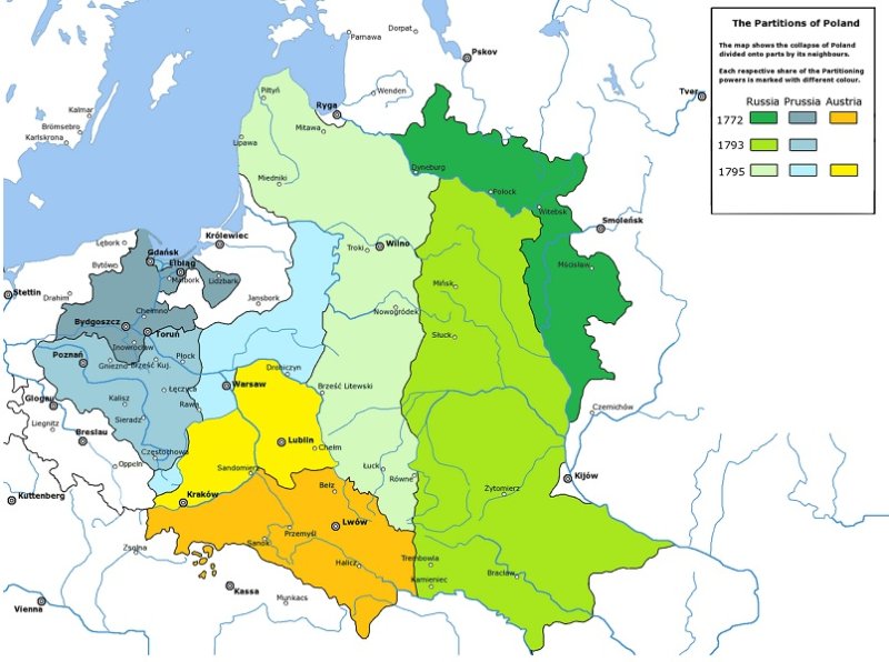 Разделы Речи Посполитой в 1772-1795 гг.