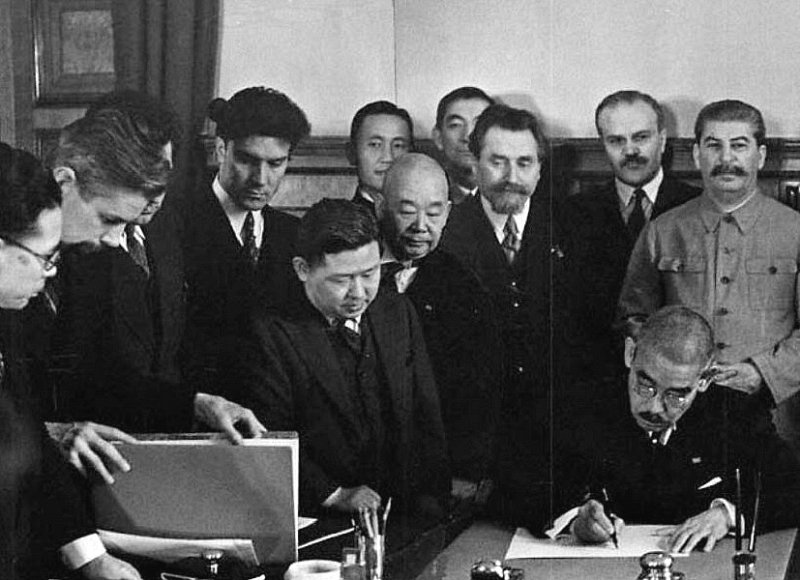 Подписание советско-японского договора о нейтралитете 13 апреля 1941 г.
