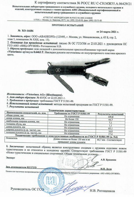 Нож складной с дополнительными предметами Victorinox 0.6463.T