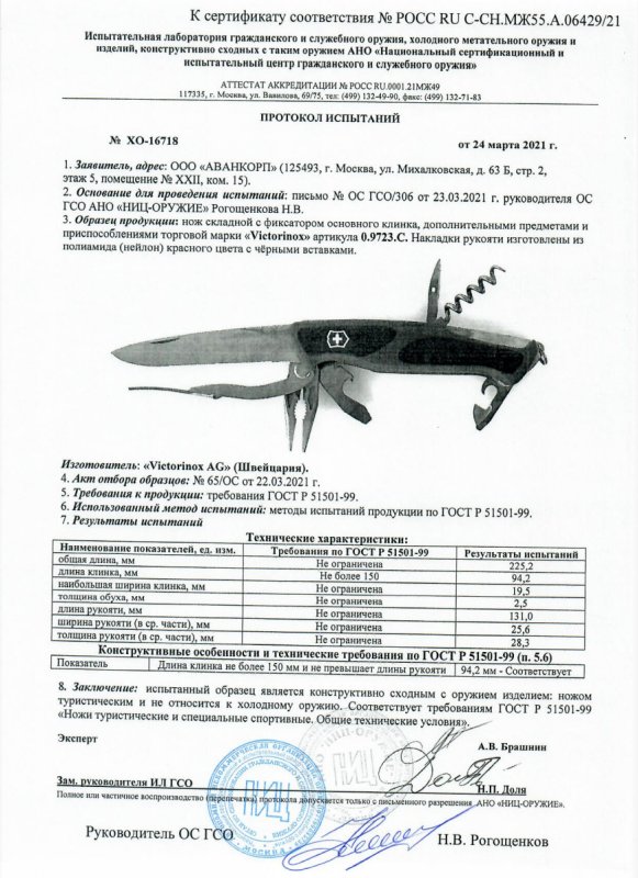 Нож складной с дополнительными предметами Victorinox 0.9723.C