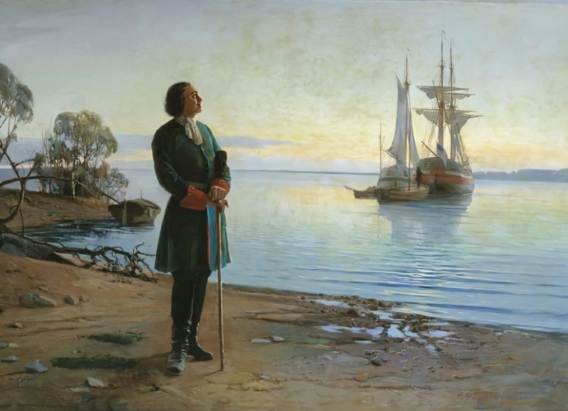 Здесь будет заложен город. Картина 1880 г.