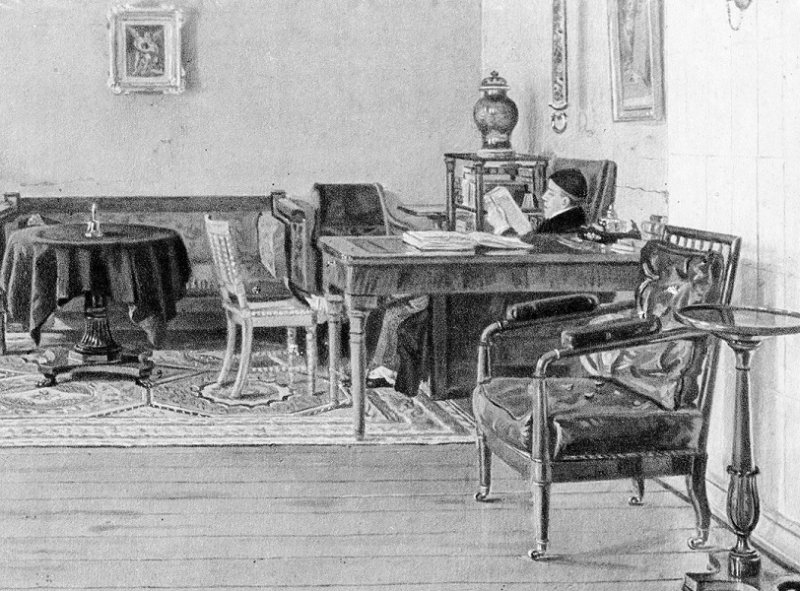 Петр Чаадаев. Фотогравюра 1840-х гг.