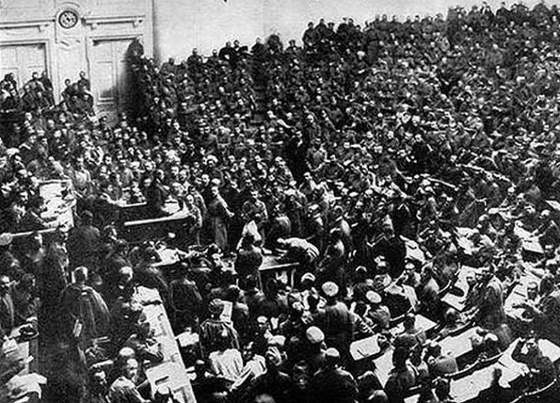 Зал заседаний Учредительного собрания 5 января 1918 г.