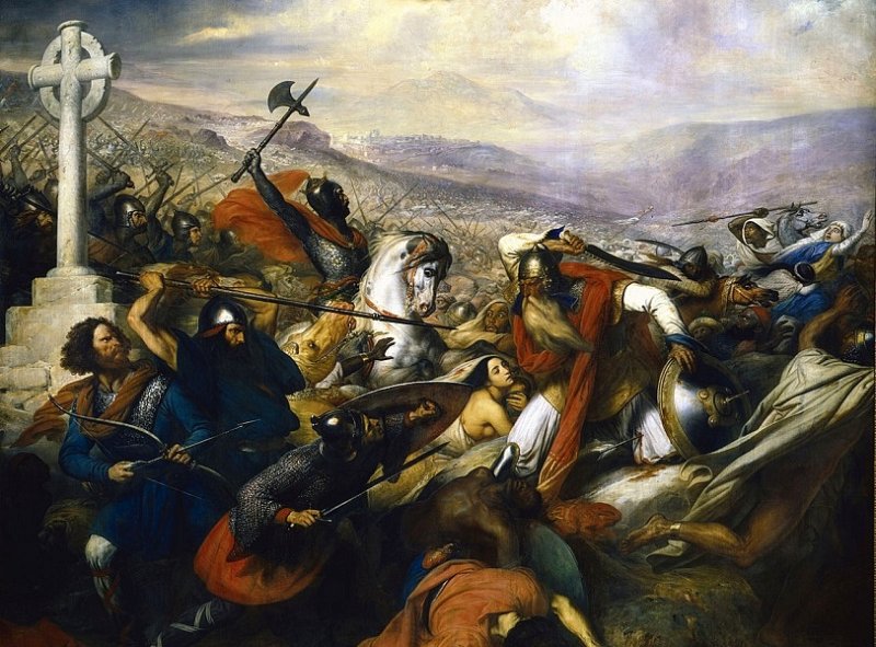 Битва при Пуатье. Картина 1837 г. 