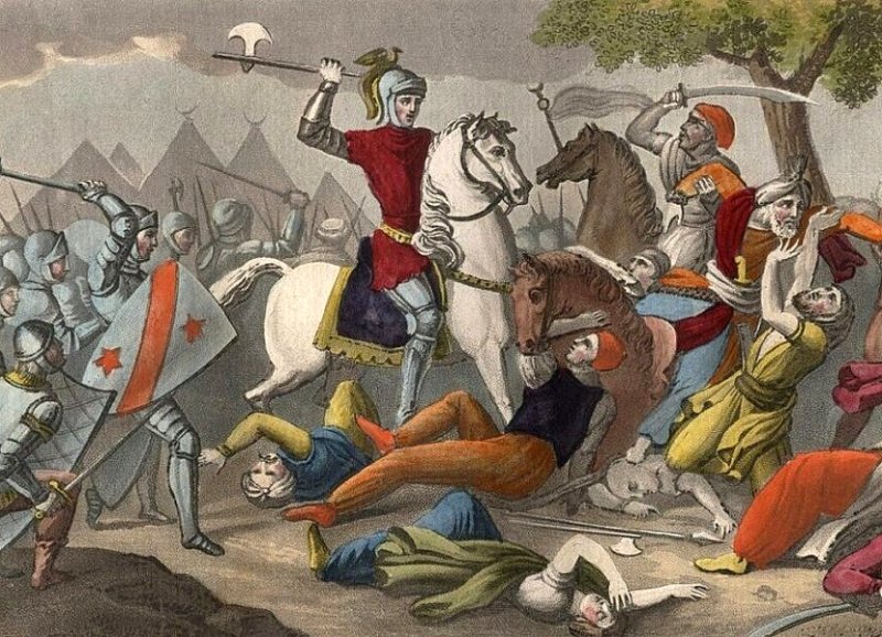 Сражение при Пуатье. Рисунок XVIII в.