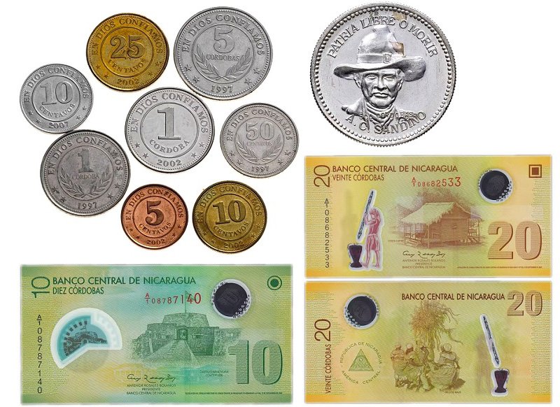 Монеты и банкноты Никарагуа