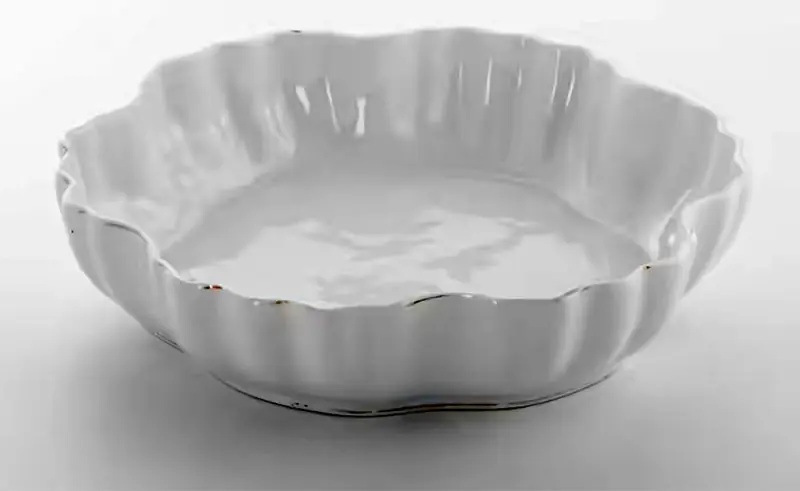 Блюдо глубокое с высоким рифлёным бортом
