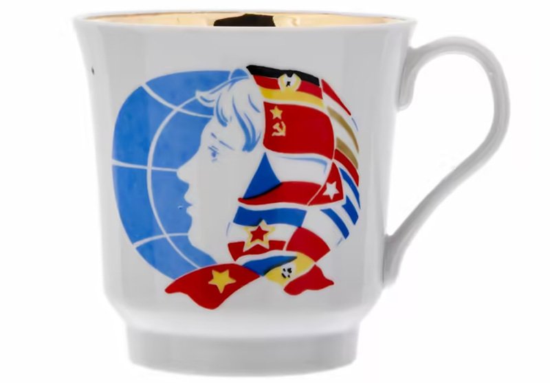 Чашка чайная, агитационная, ЮФЗ (1974-1984 гг.)