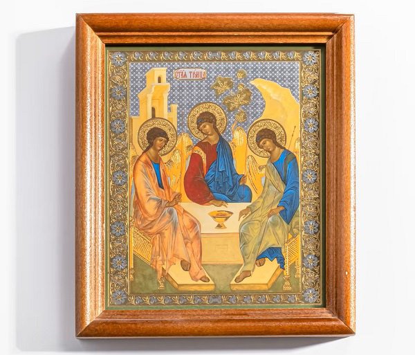 Икона «Троица Ветхозаветная» в раме (2000-2015 гг.)
