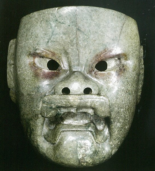 Маска, 900–400 гг. до н.э., ольмекская культура; жадеит